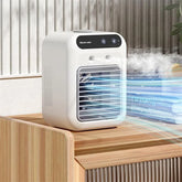 HydroBlast Pro™ 3 in 1 Portable Ice Air Cooler | USB Rechargeable Mist Fan