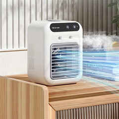 HydroBlast Pro™ 3 in 1 Portable Ice Air Cooler | USB Rechargeable Mist Fan